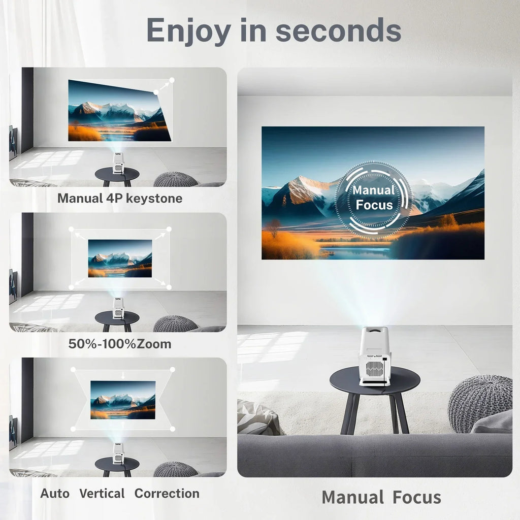 Lyncast Smart Mini Projector 4K